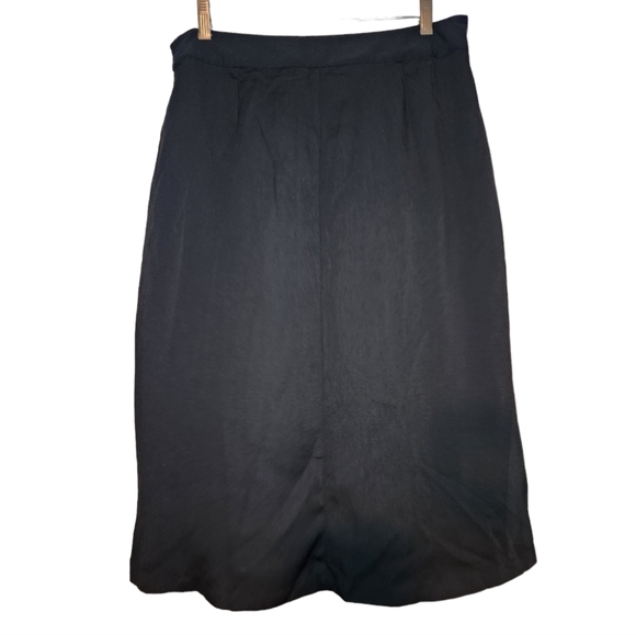 Who What Wear Lace Up A-Line Knee Length/Midi Skirt in Black Size 12 - Picture 3 of 6